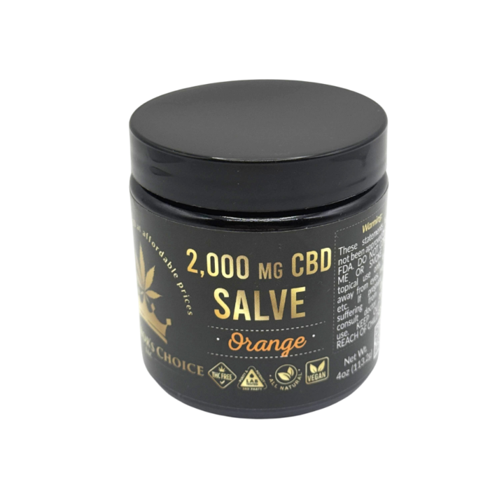 Hemp Choice 2000mg CBD Salve Orange Scent 4oz jar at CBD on Broadway in Littleton CO