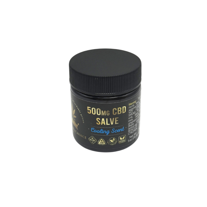 Hemp Choice 500mg CBD Salve Cooling Scent 1oz jar at CBD on Broadway in Littleton CO