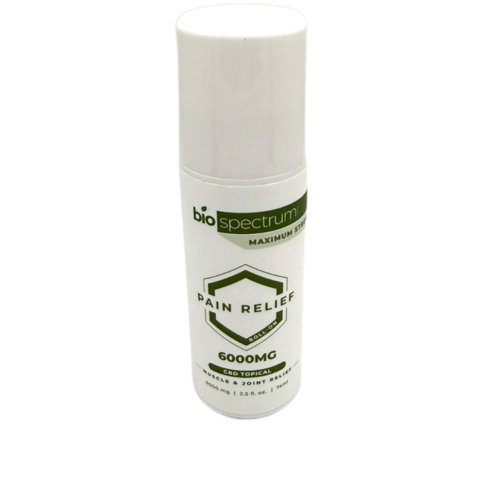 Bio Spectrum Maximum Strength 6000mg CBD Muscle and Joint Relief Roll On 2.5oz bottle at CBD on Broadway in Littleton CO
