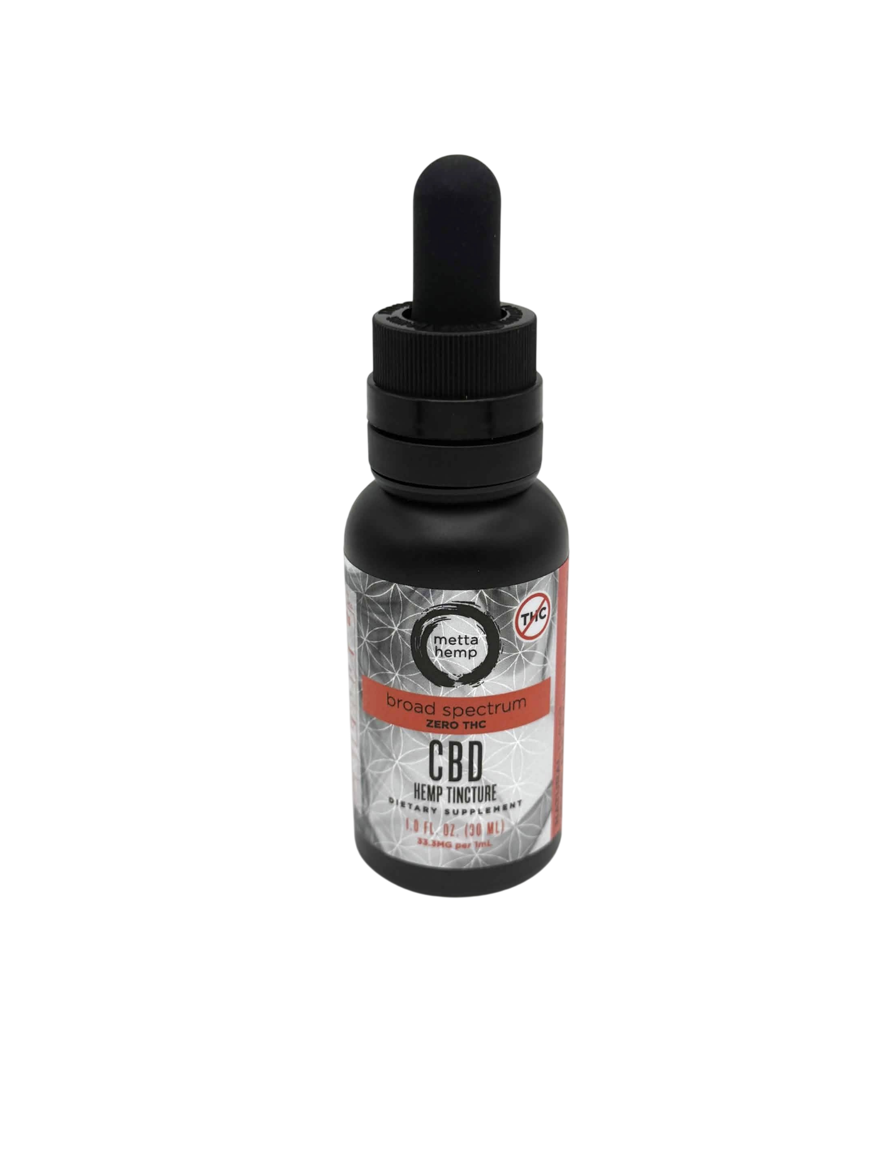 Metta Hemp 1000mg Broad Spectrum CBD Hemp Tincture 1oz bottle at CBD on Broadway in Littleton CO